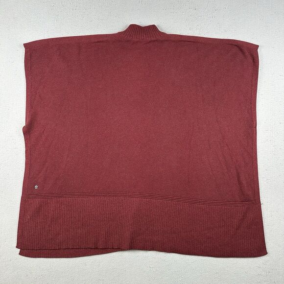 Lululemon Call Me Cozy Wrap Women’s OS Red Cotton Yak Blend Full‎ Zip Sweater - Picture 9 of 16